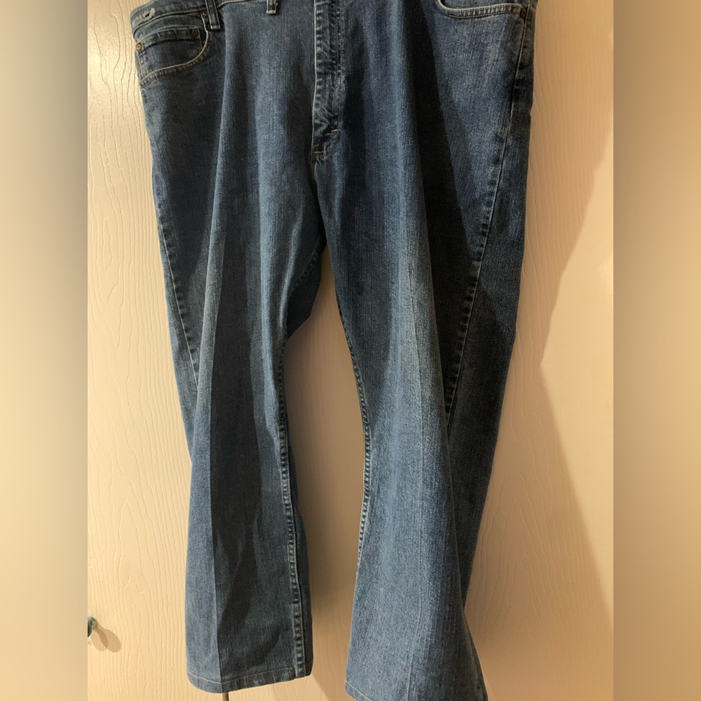 Wrangler Men's Bootcut Jeans in Deep Blue